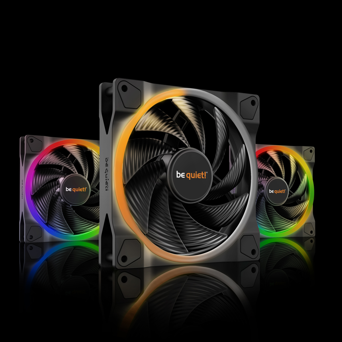 LIGHT WINGS | 140mm PWM HS 3-Pack silent essential Fans from be quiet!